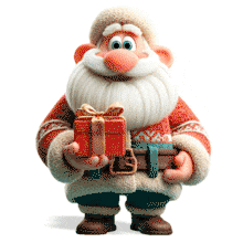 Santa Gift  Clip PowerPoint Animation layout preview.