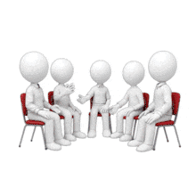 Chair Meeting  Clip PowerPoint Animation layout preview.