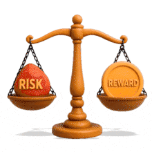 Risk Reward Balance PowerPoint Animation layout preview.