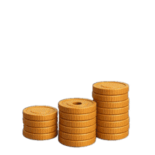 Money Growth Animated Coins PowerPoint Animation layout preview.