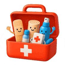 Safety Kit  Characters PowerPoint Animation layout preview.