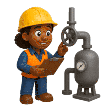 Safety Inspection PowerPoint Animation layout preview.