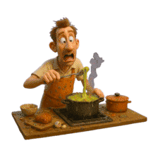Cooking Disaster  Clip PowerPoint Animation layout preview.