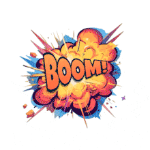 Boom Comic Balloon PowerPoint Animation layout preview.