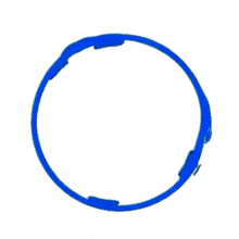 Animated Abstract Blue Circle PowerPoint Animation layout preview.