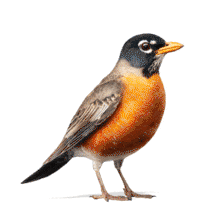 Animated Spring Robin PowerPoint Animation layout preview.