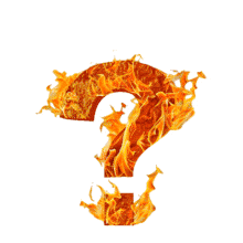 Animated Fiery Question Mark PowerPoint Animation layout preview.