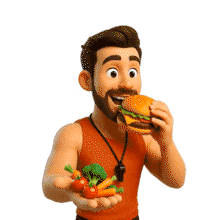 Healthy Eating Hypocrisy PowerPoint PowerPoint Animation layout preview.