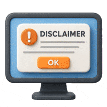 Disclaimer Computer PowerPoint PowerPoint Animation layout preview.