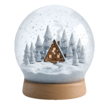 Animated Winter Vacation Globe PowerPoint Animation layout preview.