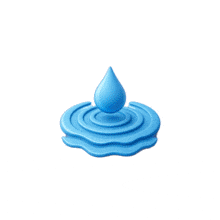 3D Water Drop Ripple Wellness PowerPoint Animation layout preview.