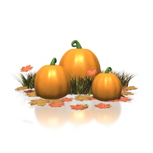 Pumpkin PowerPoint clipart graphic preview.