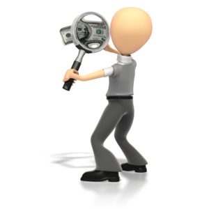 Money Examination PowerPoint clipart graphic preview.