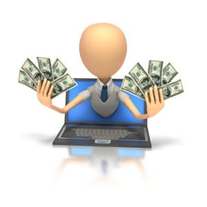 Internet Money PowerPoint clipart graphic preview.