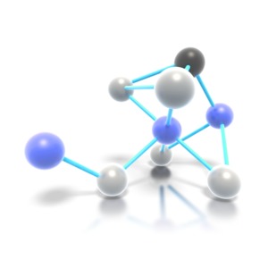 Connected Molecules PowerPoint clipart graphic preview.