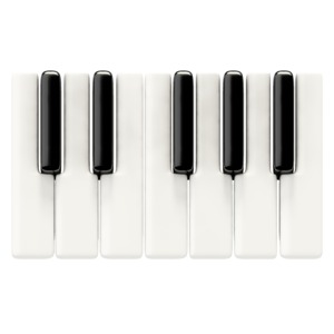 Piano Keys Basic PowerPoint clipart graphic preview.