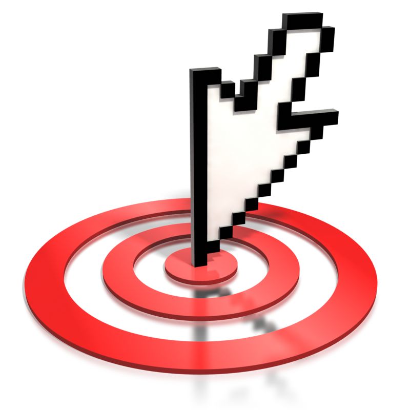High-resolution clipart illustration of Pixelated Cursor Arrow On Target, designed for digital transformation strategies, enterprise software training, and advanced information technology frameworks.