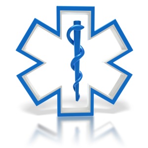 Star of Life Medical Symbol PowerPoint clipart graphic preview.