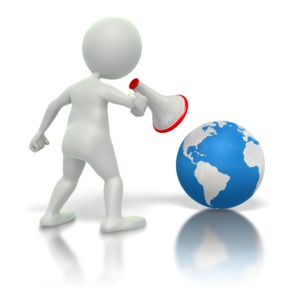 Yelling At Earth PowerPoint clipart graphic preview.