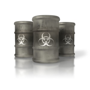 Bio-hazard Barrels PowerPoint clipart graphic preview.
