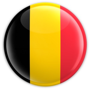 Badge of the Belgium Flag PowerPoint clipart graphic preview.