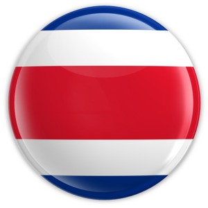 Badge of the Costa Rican Flag PowerPoint clipart graphic preview.