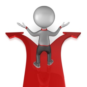 Stick Figure Direction PowerPoint clipart graphic preview.