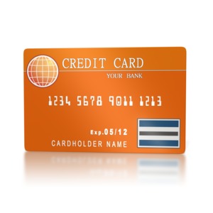 Banking Credit Card PowerPoint clipart graphic preview.