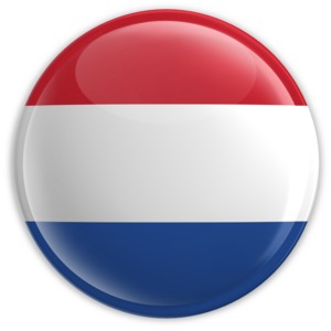 Badge of the Flag of the Netherlands PowerPoint clipart graphic preview.