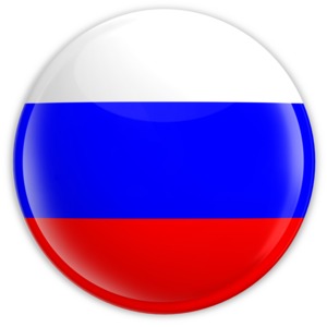 Badge of the Flag of Russia PowerPoint clipart graphic preview.