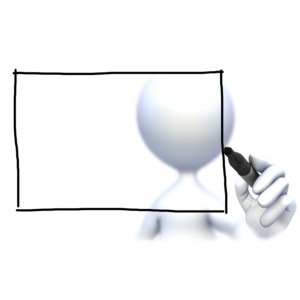 Stick Figure Box Insert Text PowerPoint clipart graphic preview.