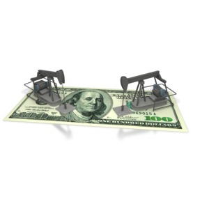 Oil Money America PowerPoint clipart graphic preview.