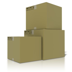 Stack Of Boxes PowerPoint clipart graphic preview.