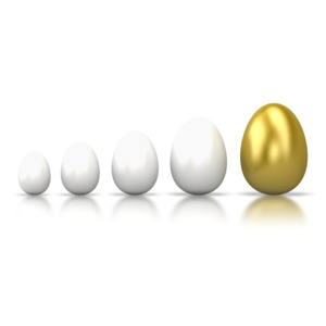 Egg Line Grow PowerPoint clipart graphic preview.