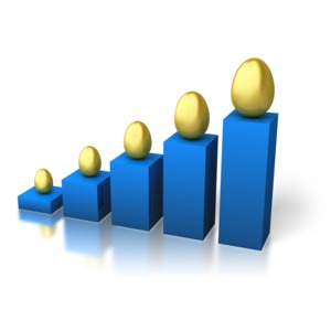 Egg Graph Growth PowerPoint clipart graphic preview.