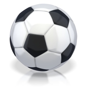 Soccer Ball PowerPoint clipart graphic preview.
