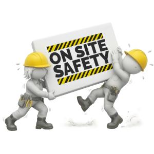 Construction Safety Team Customizable PowerPoint clipart graphic preview.