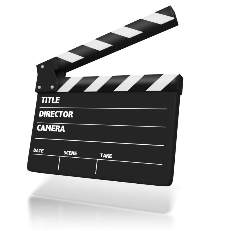 High-resolution clipart illustration of Film Clap Board, designed for creative multimedia presentations, dynamic visual storytelling, and professional content design.