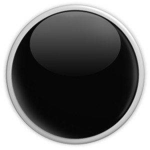 Badge Blank Button Black PowerPoint clipart graphic preview.