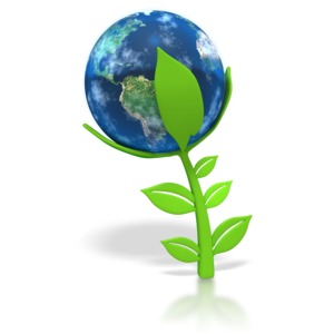 Earth Plant PowerPoint clipart graphic preview.