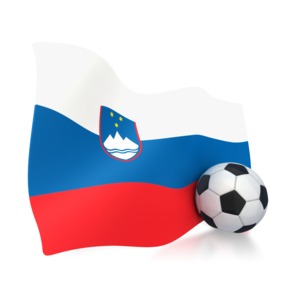 Slovenia Flag With Soccer Ball PowerPoint clipart graphic preview.