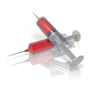 Blood Syringes PowerPoint clipart graphic preview.