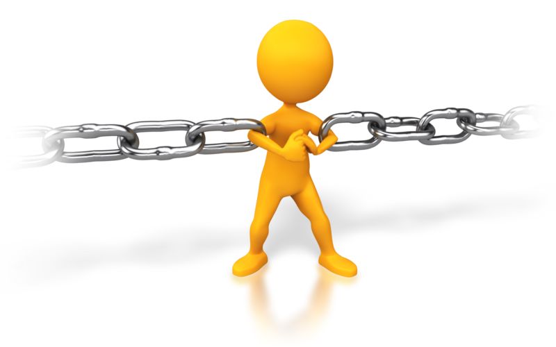 High-resolution clipart illustration of Strong Chain Link, designed for digital transformation strategies, enterprise software training, and advanced information technology frameworks.
