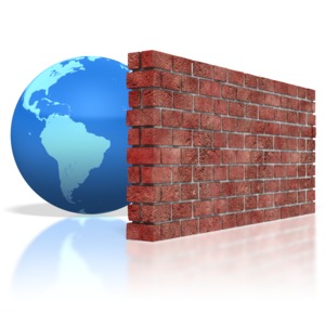Earth Brick Wall PowerPoint clipart graphic preview.