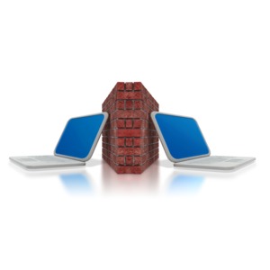 Computer Firewall PowerPoint clipart graphic preview.
