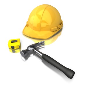 Construction Worker Tools PowerPoint clipart graphic preview.