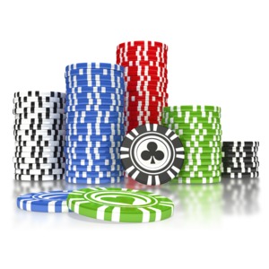 Poker Chip Pile PowerPoint clipart graphic preview.