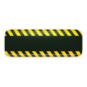 Black Bar Caution Construction PowerPoint clipart graphic preview.