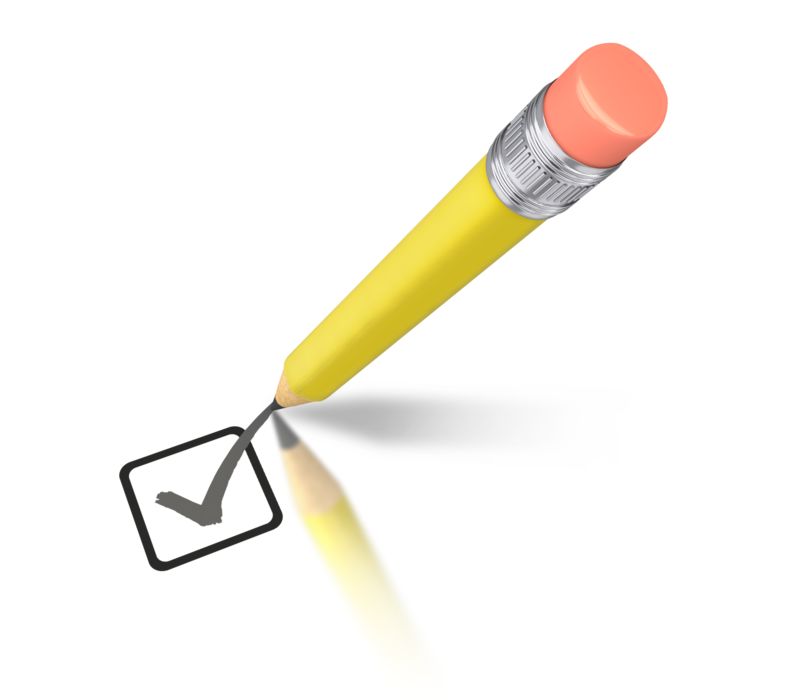High-resolution clipart illustration of Yellow Pencil Drawing Check Mark, designed for digital transformation strategies, enterprise software training, and advanced information technology frameworks.