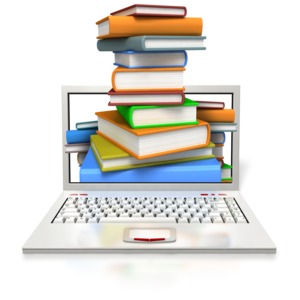 Educational Laptop PowerPoint clipart graphic preview.
